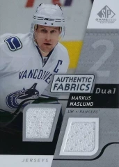 2008-09 SP Game Used Edition Authentic Fabrics Dual Jerseys #AF-NS Markus Naslund Rangers